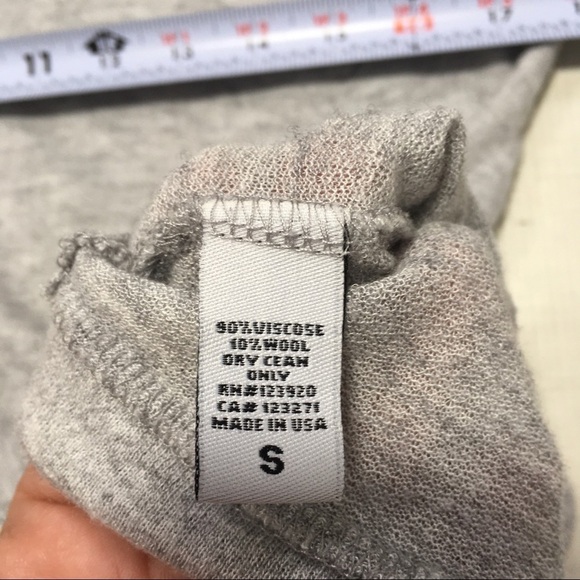 Revolve LA Made Sweater Cardigan Gray Pockets Button Small - Picture 12 of 13